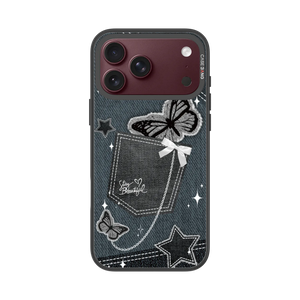 Denim Pocket Snap-On Phone Case — iPhone 18 Pro Max — Complete Case Set