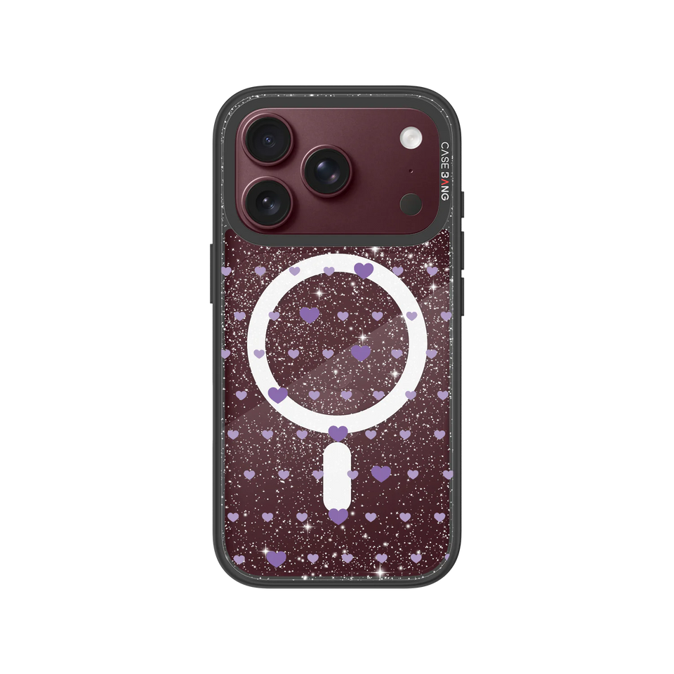 Heart Matrix Snap-On Phone Case — iPhone 18 Pro — Complete Case Set