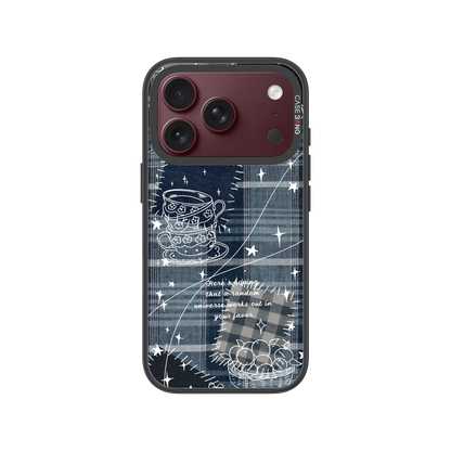 Denim Graffiti Snap-On Phone Case — iPhone 18 Pro — Complete Case Set