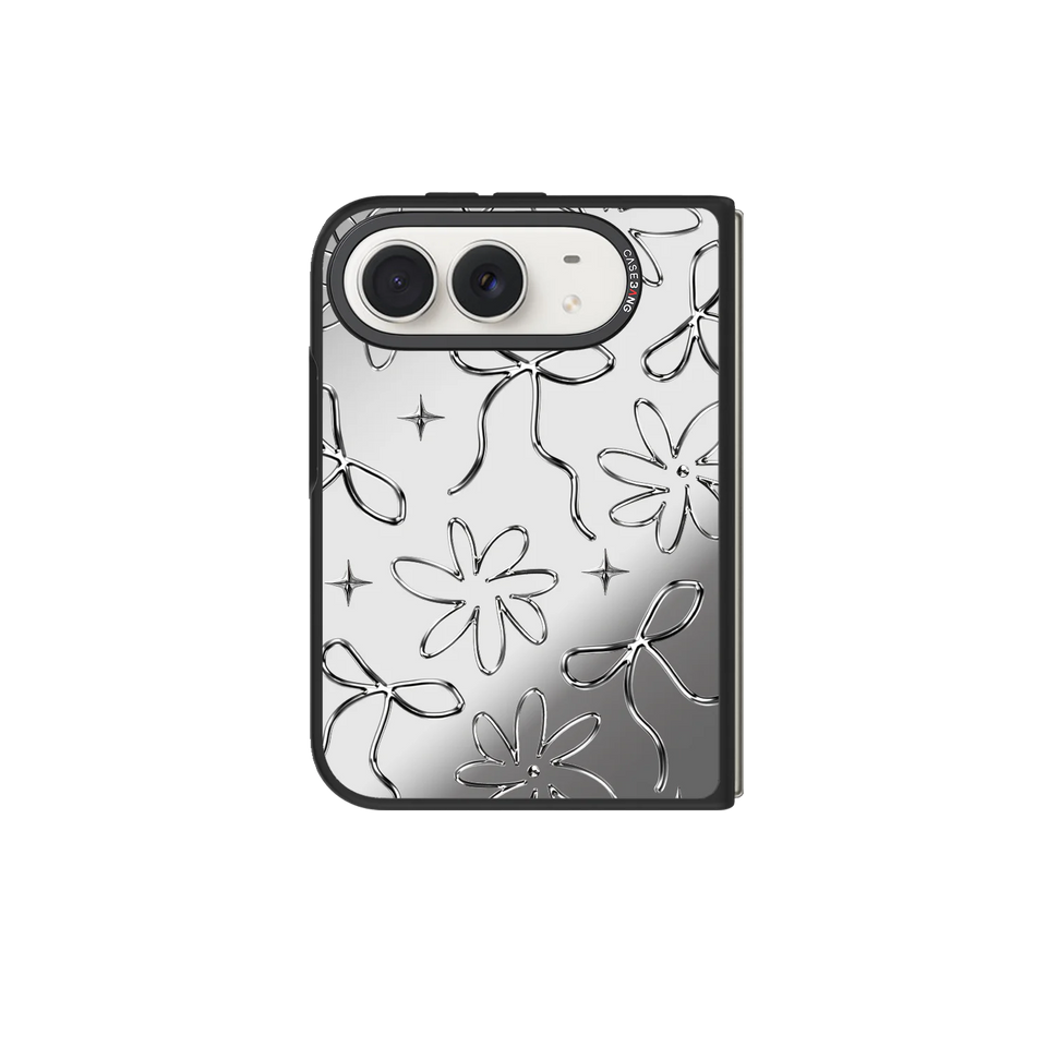 Empty Silvery Snap-On Case — iPhone Duo — Complete Case Set