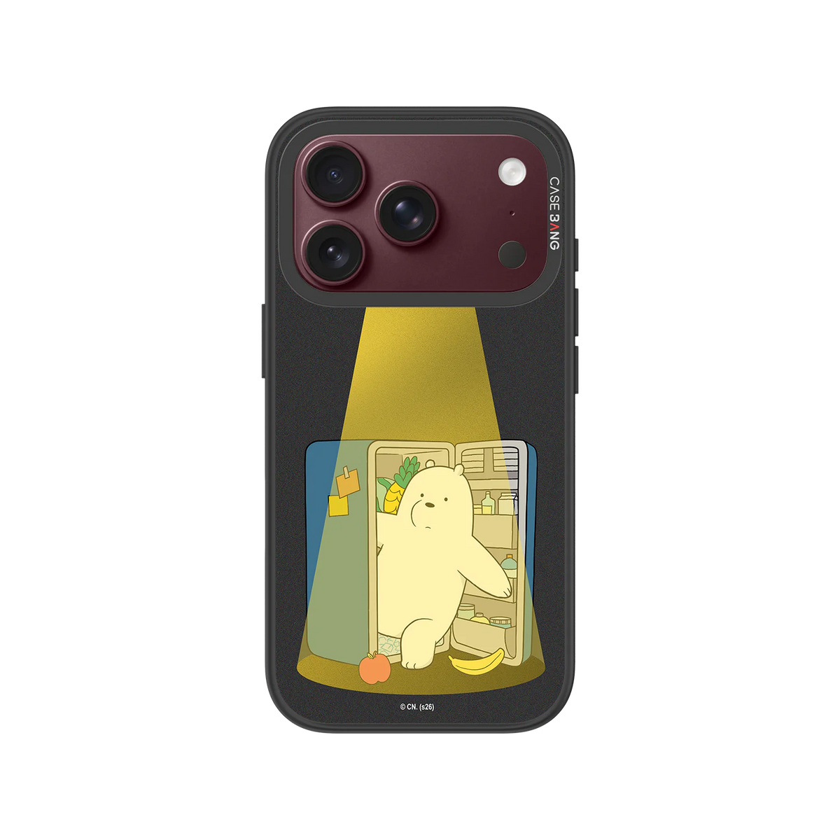 Midnight Fridge Bear Snap-On Phone Case — iPhone 18 Pro — Complete Case Set
