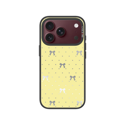 Lemon Yellow Bow Snap-On Case — iPhone 18 Pro — Complete Case Set