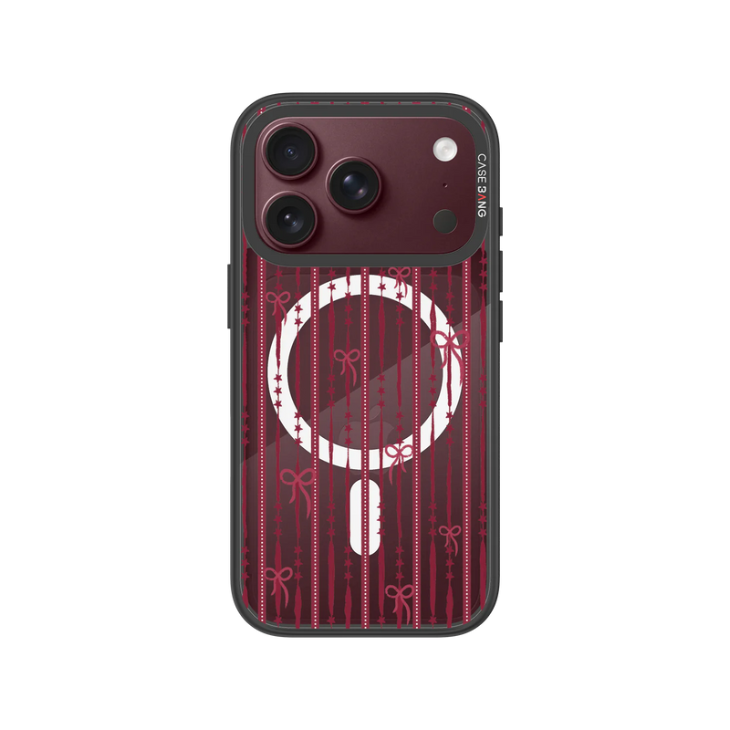 Red Bead Snap-On Phone Case — iPhone 18 Pro — Complete Case Set