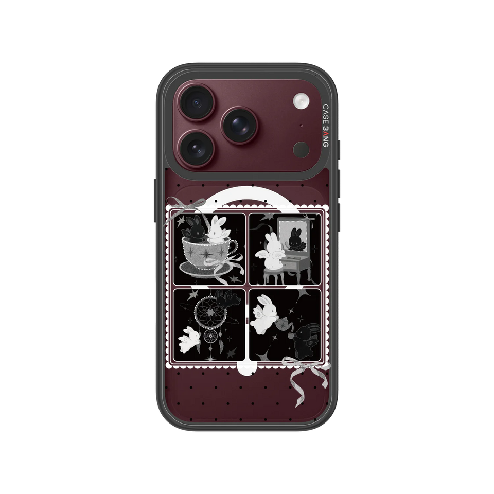 Bunny Collage Grid Snap-On Phone Case — iPhone 18 Pro — Complete Case Set
