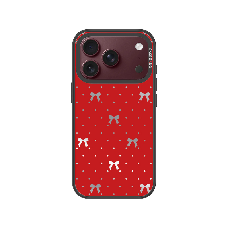 Classic Red Bow Snap-On Case — iPhone 18 Pro — Complete Case Set