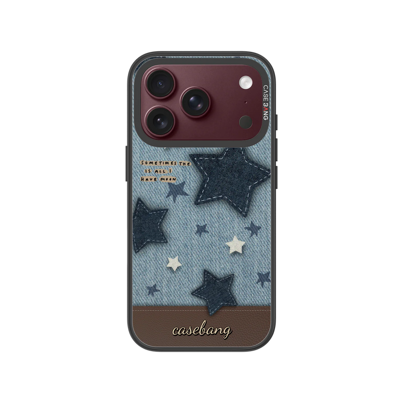 Starry Denim Snap-On Phone Case — iPhone 18 Pro — Complete Case Set