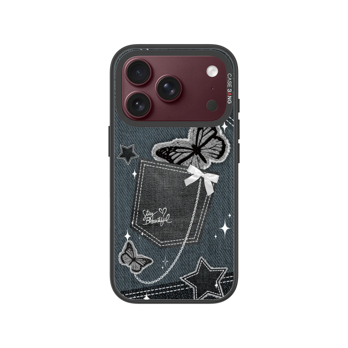 Denim Pocket Snap-On Phone Case — iPhone 18 Pro — Complete Case Set