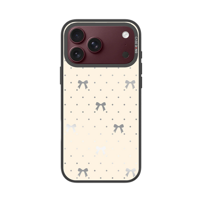 Milkshake White Bow Snap-On Case — iPhone 18 Pro Max — Complete Case Set