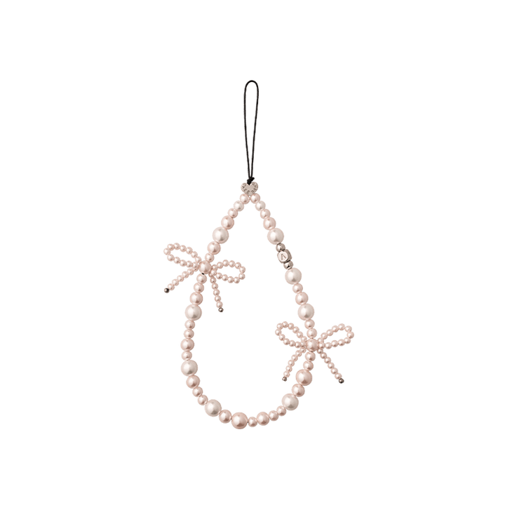 Pearl Bow Wrist Strap