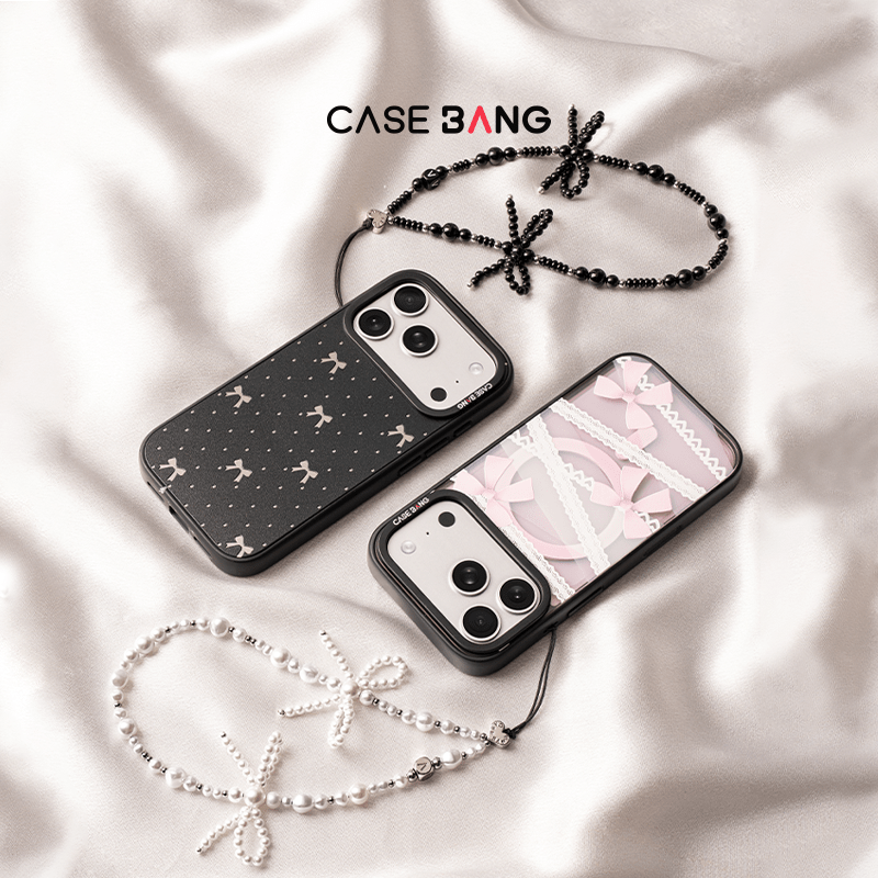 Pearl Bow Wrist Strap - CaseBangWrist StrapCaseBangPink