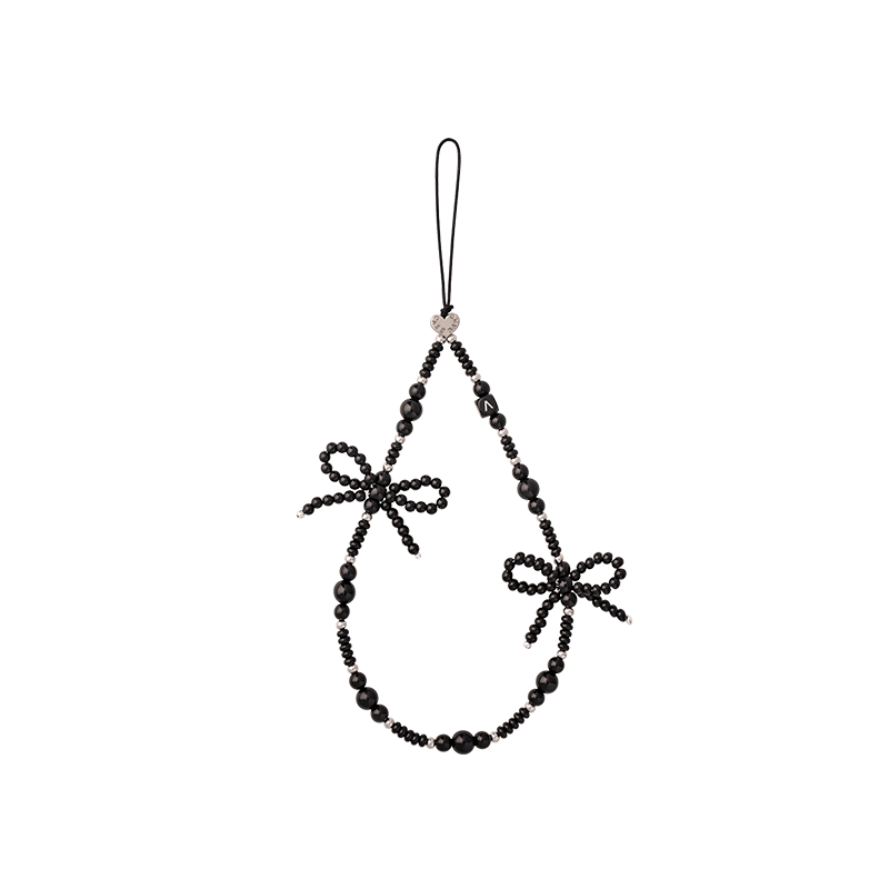 Pearl Bow Wrist Strap - CaseBangWrist StrapCaseBangBlack