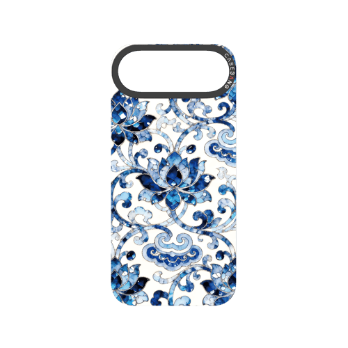 Peerless Beauty Snap - On Cover - CaseBangFritillaria Imagisnap Magsafe CompatibleCaseBangiPhone 17 AirBlue&White Porcelain Elegance