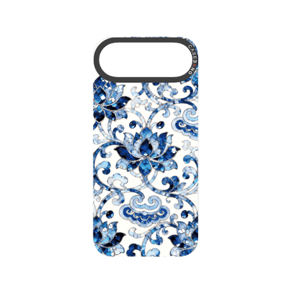 Peerless Beauty Snap - On Cover - CaseBangFritillaria Imagisnap Magsafe CompatibleCaseBangiPhone 17 AirBlue&White Porcelain Elegance