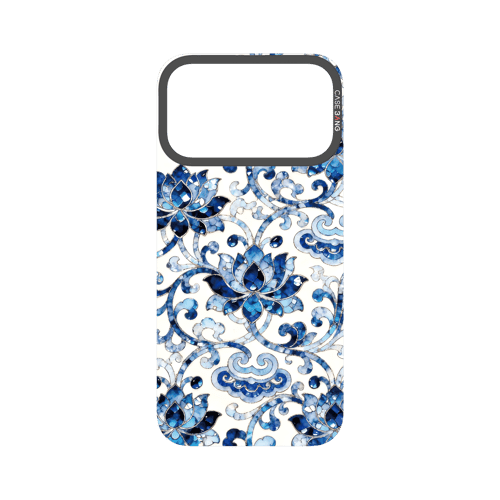 Peerless Beauty Snap - On Cover - CaseBangFritillaria Imagisnap Magsafe CompatibleCaseBangiPhone 17 Pro MaxBlue&White Porcelain Elegance