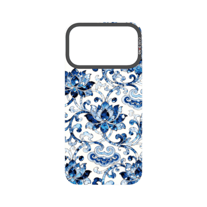 Peerless Beauty Snap - On Cover - CaseBangFritillaria Imagisnap Magsafe CompatibleCaseBangiPhone 17 Pro MaxBlue&White Porcelain Elegance