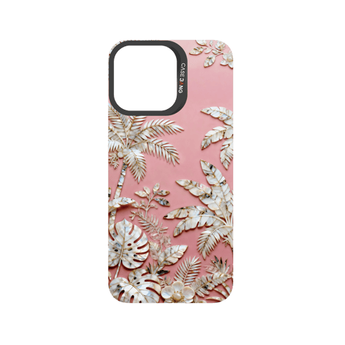 Peerless Beauty Snap - On Cover - CaseBangFritillaria Imagisnap Magsafe CompatibleCaseBangiPhone 15 Pro MaxCoconut Grove Pink Sea