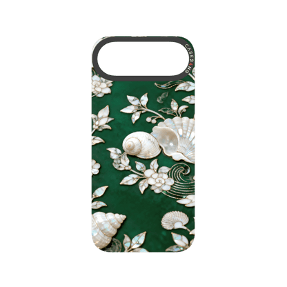 Peerless Beauty Snap - On Cover - CaseBangFritillaria Imagisnap Magsafe CompatibleCaseBangiPhone 17 AirTimeless Blue&Green