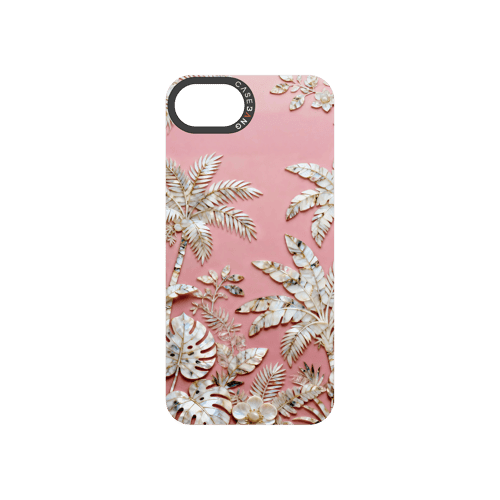 Peerless Beauty Snap - On Cover - CaseBangFritillaria Imagisnap Magsafe CompatibleCaseBangiPhone 16eCoconut Grove Pink Sea