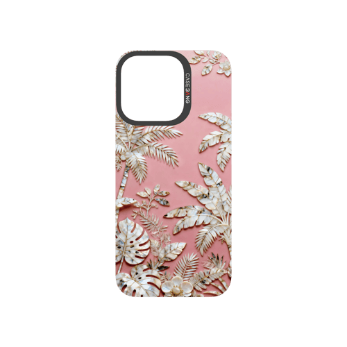 Peerless Beauty Snap - On Cover - CaseBangFritillaria Imagisnap Magsafe CompatibleCaseBangiPhone 16 ProCoconut Grove Pink Sea