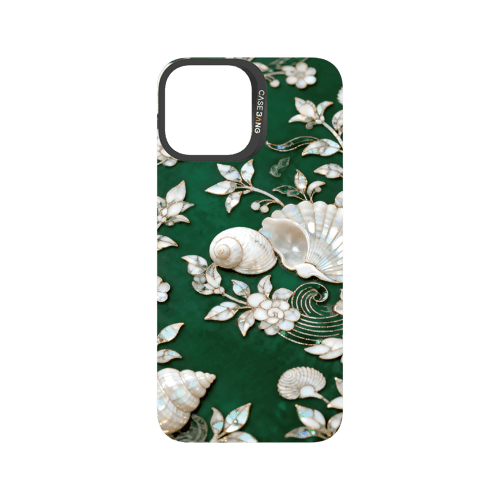 Peerless Beauty Snap - On Cover - CaseBangFritillaria Imagisnap Magsafe CompatibleCaseBangiPhone 13 Pro MaxTimeless Blue&Green