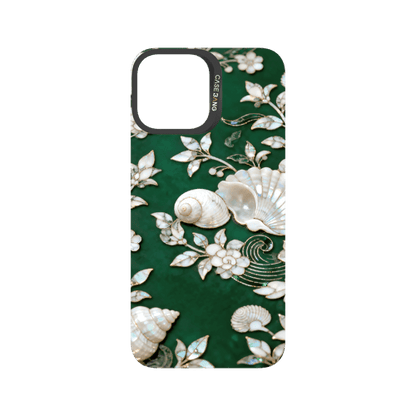 Peerless Beauty Snap - On Cover - CaseBangFritillaria Imagisnap Magsafe CompatibleCaseBangiPhone 13 Pro MaxTimeless Blue&Green