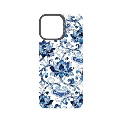 Peerless Beauty Snap - On Cover - CaseBangFritillaria Imagisnap Magsafe CompatibleCaseBangiPhone 16 Pro MaxBlue&White Porcelain Elegance