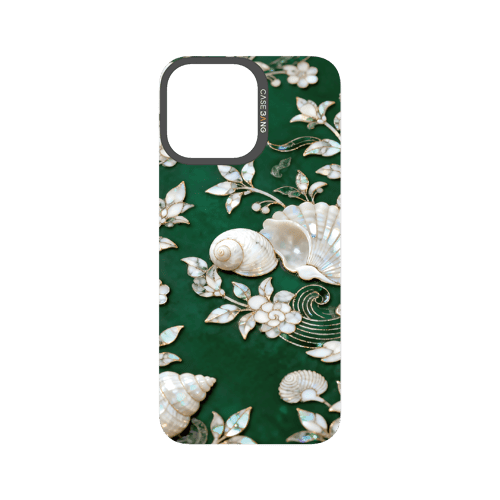 Peerless Beauty Snap - On Cover - CaseBangFritillaria Imagisnap Magsafe CompatibleCaseBangiPhone 16 Pro MaxTimeless Blue&Green