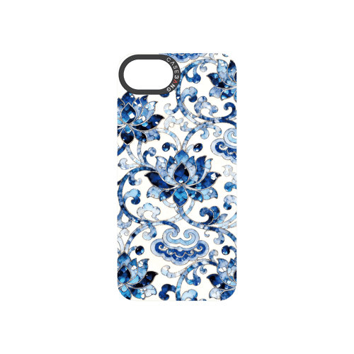 Peerless Beauty Snap - On Cover - CaseBangFritillaria Imagisnap Magsafe CompatibleCaseBangiPhone 16eBlue&White Porcelain Elegance