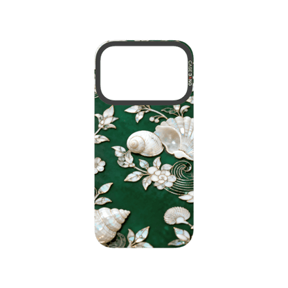 Peerless Beauty Snap - On Cover - CaseBangFritillaria Imagisnap Magsafe CompatibleCaseBangiPhone 17 ProTimeless Blue&Green