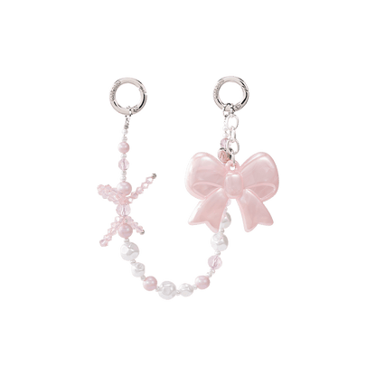 Pink Bow Phone Hand Charm - CaseBangPhone CharmCaseBang