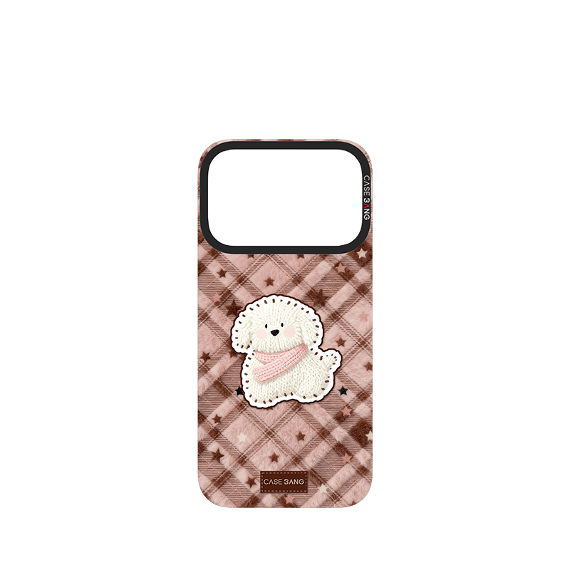 Pink - Brown Puppy Imagisnap - CaseBangImagisnapCaseBangiPhone 17 Pro MaxBack Cover