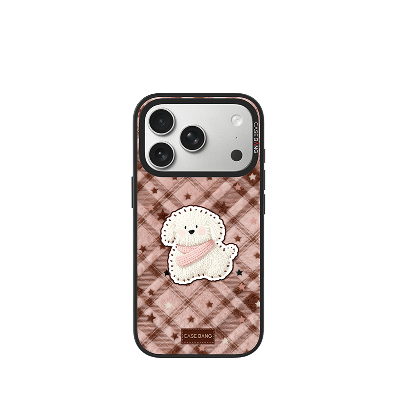 Pink - Brown Puppy Imagisnap - CaseBangImagisnapCaseBangiPhone 17 Pro MaxBack Cover+Base Case
