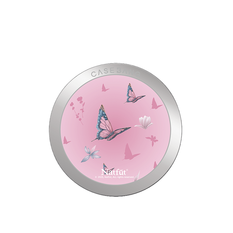 Pink Butterfly MagSafe Grip Stand - CaseBangMagsafe Grip StandCaseBangBack Cover