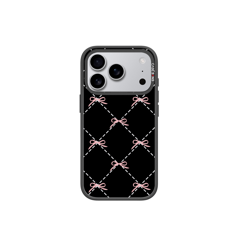 Plaid Bow interchangeable Snap-On phone case cover