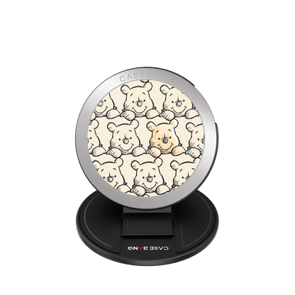 Pooh Staring MagSafe Grip Stand - CaseBangMagsafe Grip StandCaseBangBase Stand + Back Cover