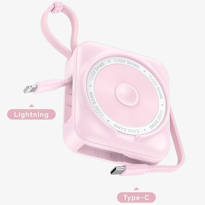 Power Bank With Build - in 2 Cables - CaseBangPower BankCaseBangBlack