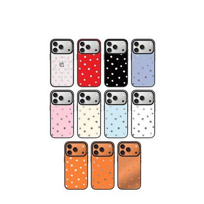 Pumpkin White Polka Dots Imagisnap - CaseBangImagisnapCaseBangiPhone 17 Pro MaxBack Cover