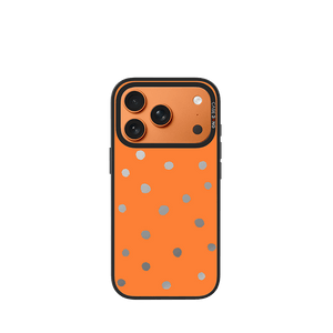 Pumpkin White Polka Dots Imagisnap - CaseBangImagisnapCaseBangiPhone 17 Pro MaxBack Cover