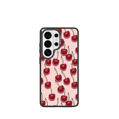 Red Cherry Snap-On Phone Case Samsung S26 Ultra full case
