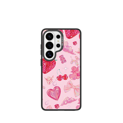 Vintage Strawberry Snap-On Phone Case Samsung S26 Ultra full case