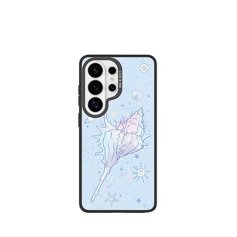 Spiral Conch Snap-On Phone Case Samsung S26 Ultra full case