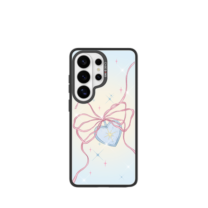 Diamond Bow Snap-On Phone Case Samsung S26 Ultra full case