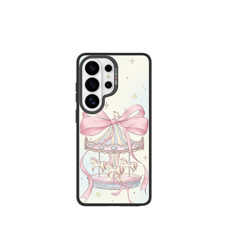 Carousel Bow Snap-On Phone Case Samsung S26 Ultra full case