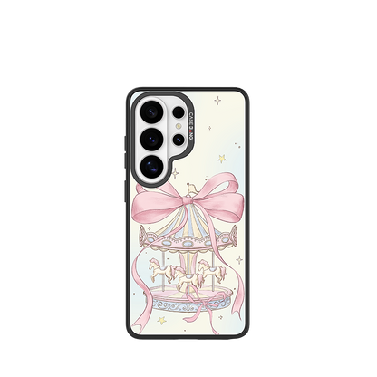 Carousel Bow Snap-On Phone Case Samsung S26 Ultra full case