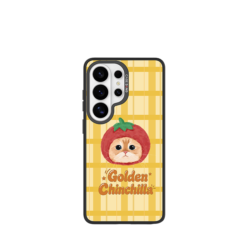 Golden Chinchilla Snap-On Phone Case Samsung S26 Ultra full case