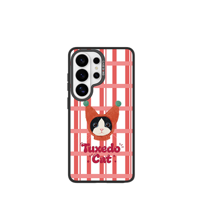 Tuxedo Cat Snap-On Phone Case Samsung S26 Ultra full case