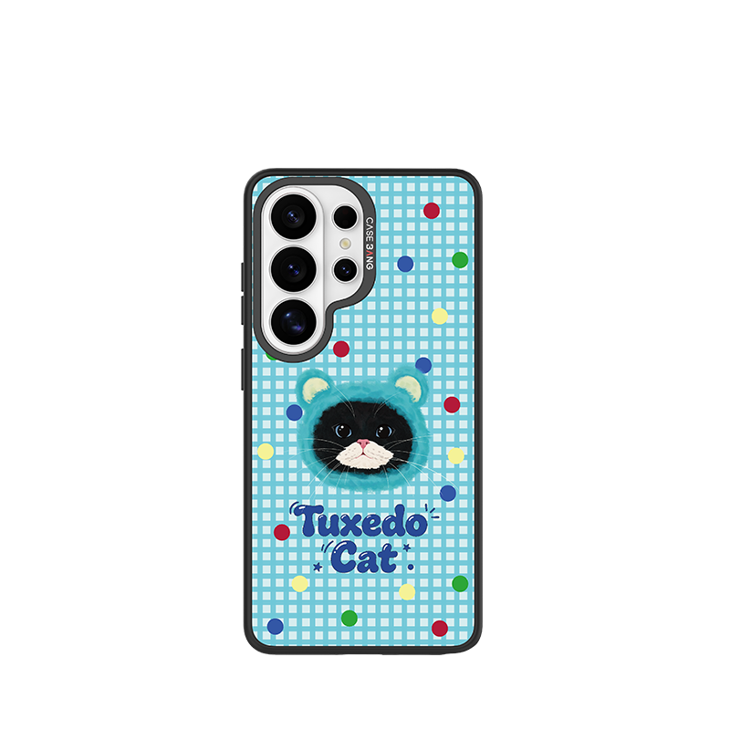 Dotty Tuxedo Snap-On Phone Case Samsung S26 Ultra full case