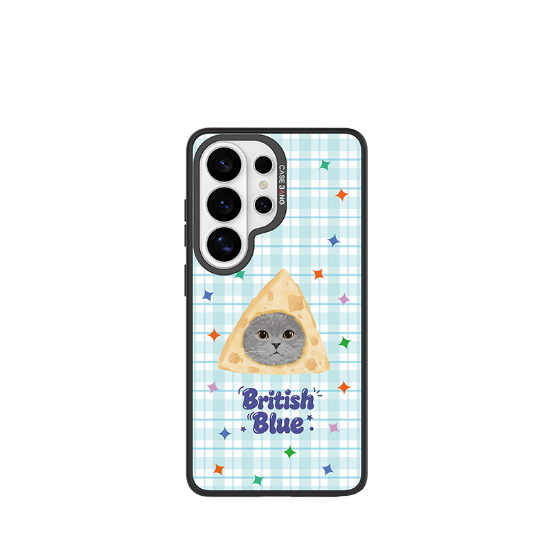 British Blue Snap-On Phone Case Samsung S26 Ultra full case