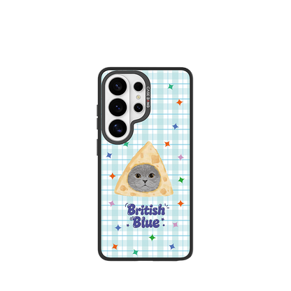 British Blue Snap-On Phone Case Samsung S26 Ultra full case