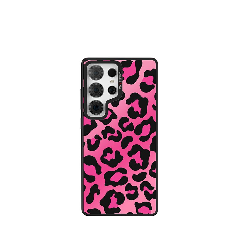 Pink Leopard Snap-On Case Samsung S26 Ultra full case